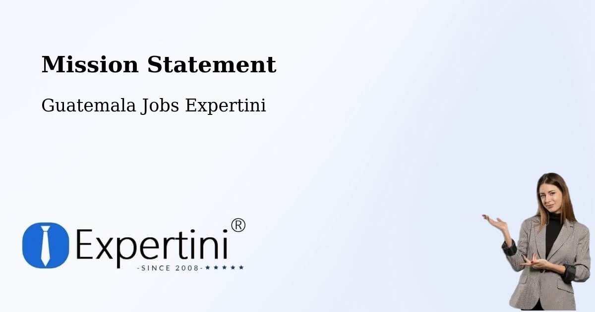 Corporate Mission – Pasaco - Guatemala Jobs Expertini