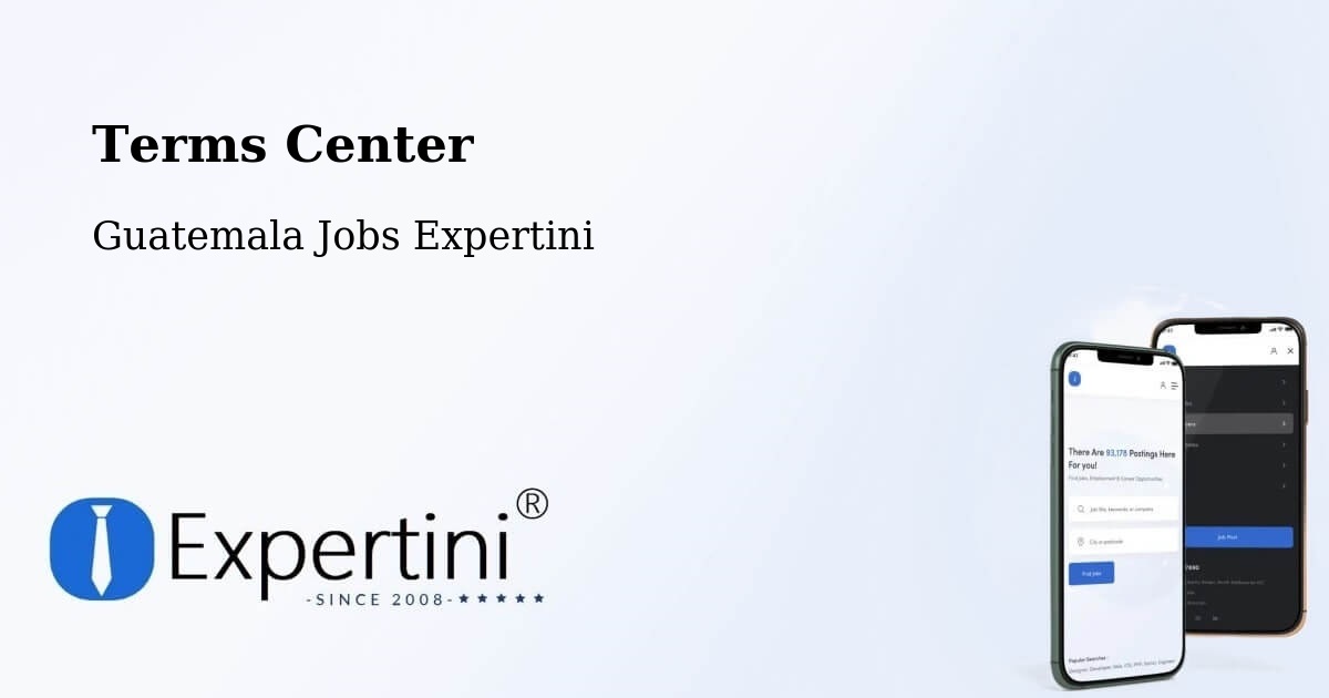 Terms of Service – Pasaco - Guatemala Jobs Expertini
